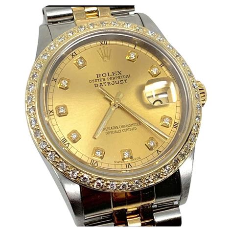 rolex usati datejust uomo acciaio e oro|rolex datejust 36 mm.